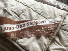 Lama-Duo Stepp Bettdecke - 200 x 135 - neuwertig