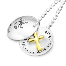 Taufkette Gravur Kreuz