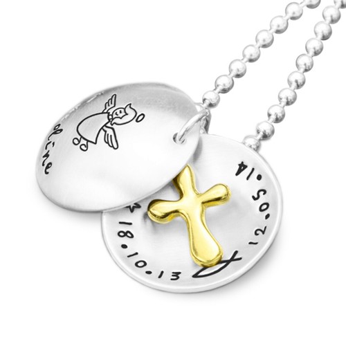 Taufkette gravur kreuz - gravur,