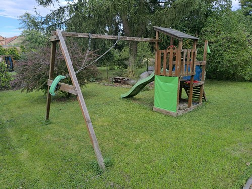 Holz spielturm klettern mit - spielturm,