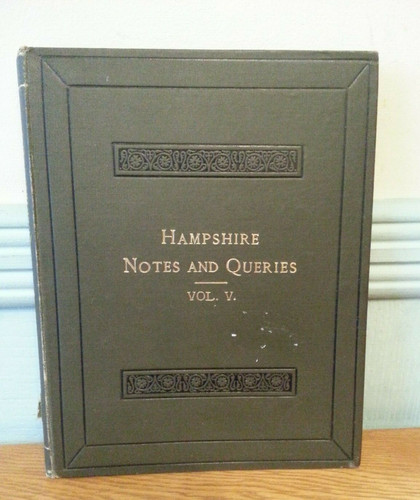 Antique book hampshire - notes, &