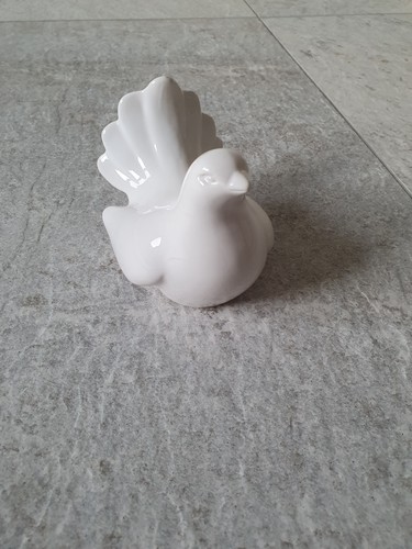 Keramik figur weiße - keramik, taube