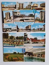 AK 2x Rüsselsheim Sportstätten Stadion Schwimmbad Einkaufszentrum Haßloch Nord