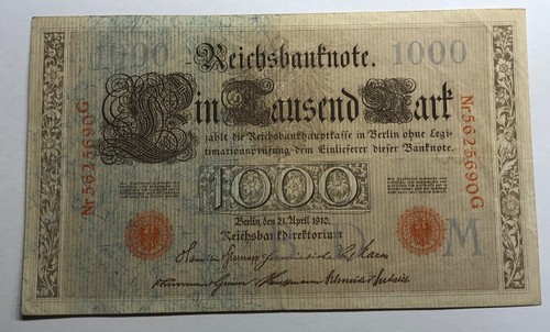 Reichsbanknote 1000 mark - reichsbanknote,