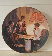 Norman Rockwell Vintage Sammlerteller "This Is The Room That Light Made" Knowles
