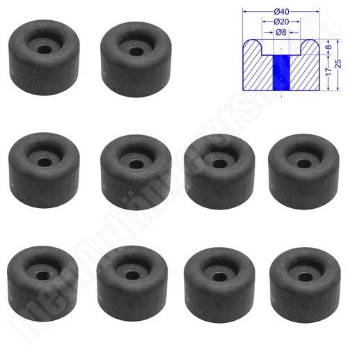 10x anschlagpuffer gummipuffer - 10x,