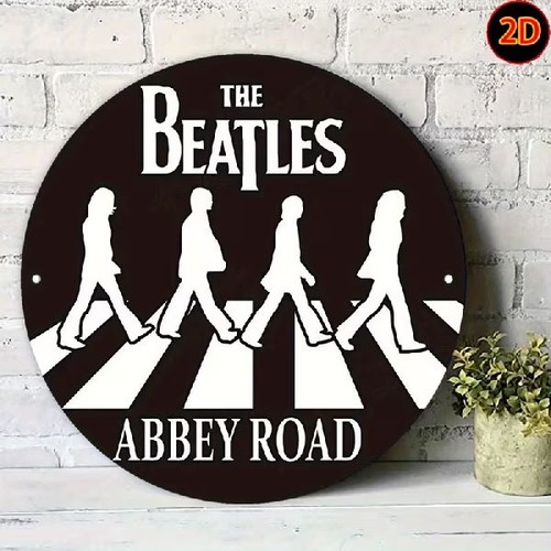 Blechschild rund the beatles - blechschild,