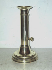 alter Kerzenleuchter, Messing, Leuchter,  Schiebeleuchter, Knopfleuchter um 1880