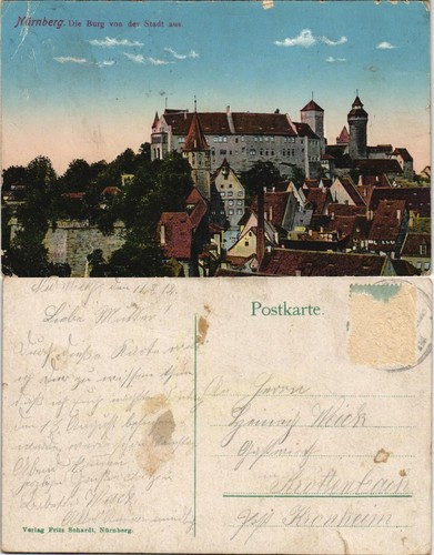 Nürnberg panorama ansicht - nürnberg, panorama-ansicht