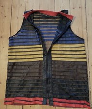 Damen Echt Leder TÜLL Weste Kleid Echt Lammleder XXL