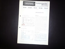 Original Service Manual Schaltplan Grundig TK121 TK126 TK141 TK146 TK147
