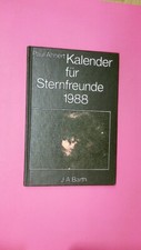 151467 Paul Ahnert KALENDER FÜR STERNFREUNDE 1988. KLEINES ASTRONOMISCHES
