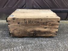 Alte Holzkiste Transport Kiste aus der USA RARITÄT um 1850 Indiana gemarktet