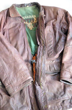 Lederjacke Herren braun Nappa gebraucht Herbst Canadian Nature Gr. 54