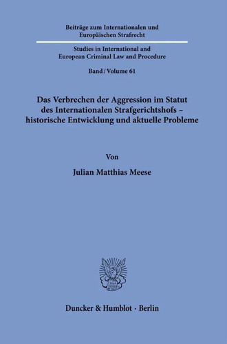 Das verbrechen der aggression - das,