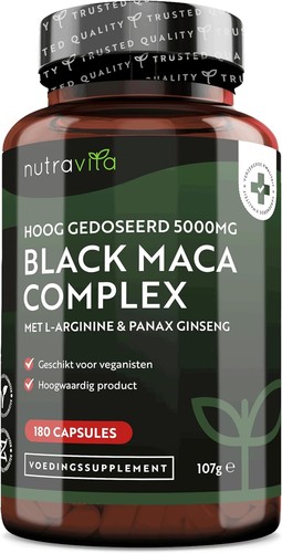 Schwarze maca 5000mg - schwarze,