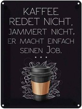 Blechschild 40x30 cm Kaffee