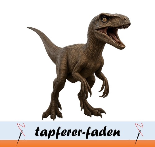 Bügelbild dino raptor - -,