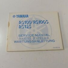 Yamaha RS 100 S RS 125 Werkstatthandbuch Handbuch Reparaturanleitung Manual
