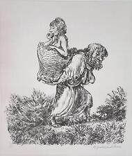 A. PAUL WEBER - Das Beutestück - Lithographie - um 1978