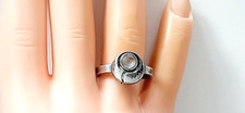STEN & LAINE ° KL ° SILBER DESIGN RING ° Bergkristall ° 925 ° H8 ° Finnland °
