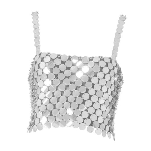 Damen pailletten crop - pailletten,