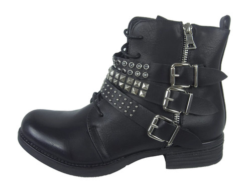 Schnürstiefeletten biker - schnürstiefeletten,