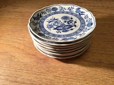 6 Stűck Hutschenreuther Zwiebelmuster Coup Frühstücksteller Kuchenteller 20,0m