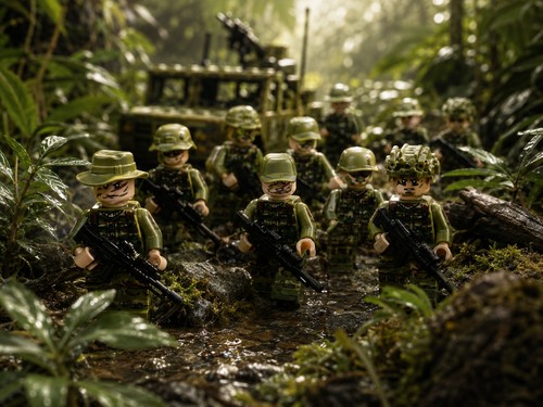 10x minifiguren soldaten - 10x,