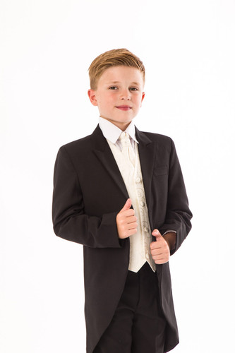 Jungen schwarzer tailcoat - tailcoat, woll