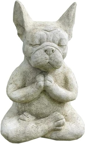 Bulldogge buddha statue - bulldogge, buddha-statue