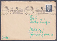 10. Landwirtschaftsausstellung DDR Markkleeberg 1962 Maschinenstempel Leipzig