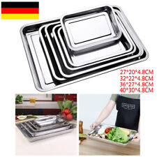 BBQ Edelstahl Tropfschale Grillpfanne Grillschale Marinierschale Gemüseschale DE