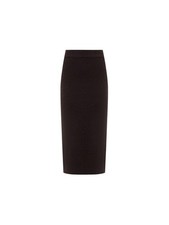 Rock Longuette Rock Twinset, IN Jersey Von Gemischt Angora, Schwarz Farbe