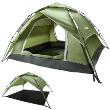 Campingzelt 4 Personen Zelt  Pop Up Automatik UV 50+ Doppelwandig Wasserdicht