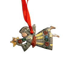 Zinn Christbaumschmuck Engel