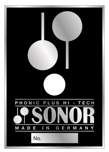 Drum badge sonor 12e - drum, #12e