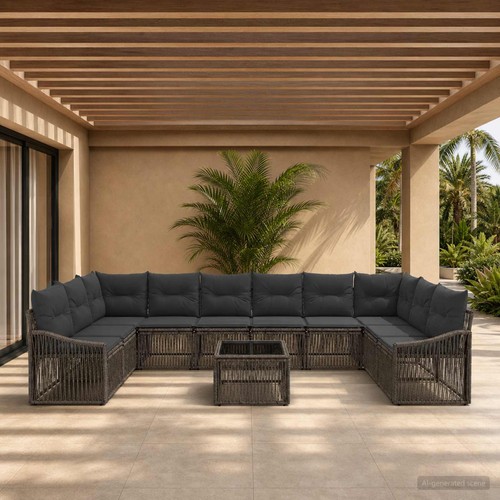 Gartensofa set poly - gartensofa-set, poly-rattan