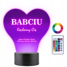 3D LED Nachtlampe Individuell für Oma Anpassbar