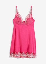 Neu Nachthemd ohne Bügel Gr. 100 Cup B Rosa Damen Nacht-Hemd Nachtwäsche Dessous