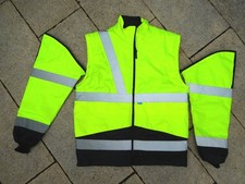 SIOEN Jacke, Arbeitsjacke Gr.L, Weste, neon/schwarz, gefüttert, Erlös = Spende!