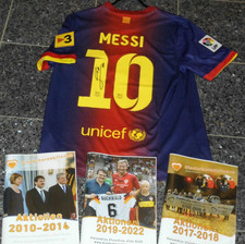 BARCELONA "MESSI" NIKE TRIKOT; GR.M Handsigniert CHARITY"