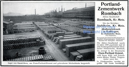 Zementwerk rombach reklame von - rombach,