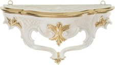 Wandkonsole Elfenbein-Gold