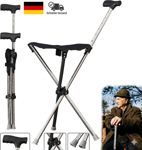 Gehstock mit sitz 90cm - mit, 80-90cm