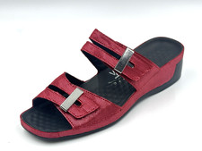 Vital TINA Rot Gr. 41 Damen Leder Pantoletten Sandalen UVP: 99,90€ (S/3850)