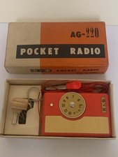VINTAGE SELTENES Geranium Kristall Radio AM-MW +Box+Anleitung 50er Jahre��