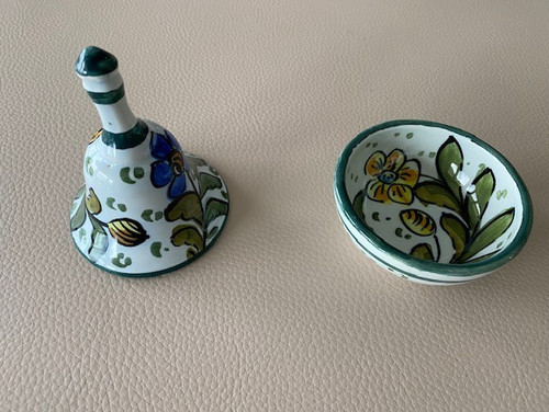 Klingel und schälchen keramik - klingel,