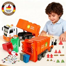 22PCS Müllauto Spielzeug mit