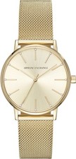 Emporio Armani AX5536 Damen Armbanduhr Edelstahl goldfarben B-WARE